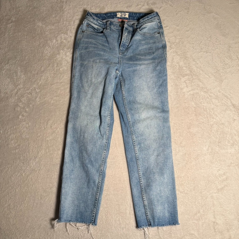 Free‎ People We The Free Women CRVY High Rise Vintage Straight Raw Hem Jeans 29